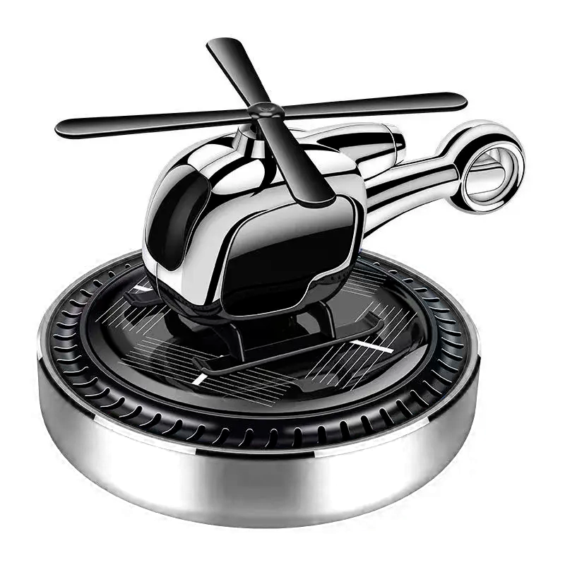 Ароматизатор автомобильный Вертолет с вращающимися лопастями Бриз на солнечной батарее (2475479799)