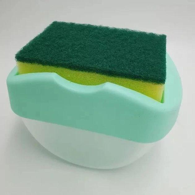 Диспенсер для миючого засобу ZHM1018 Soap Pump Sponge Caddy із місцем для губки 385 мл (ZHM1018) - фото 2