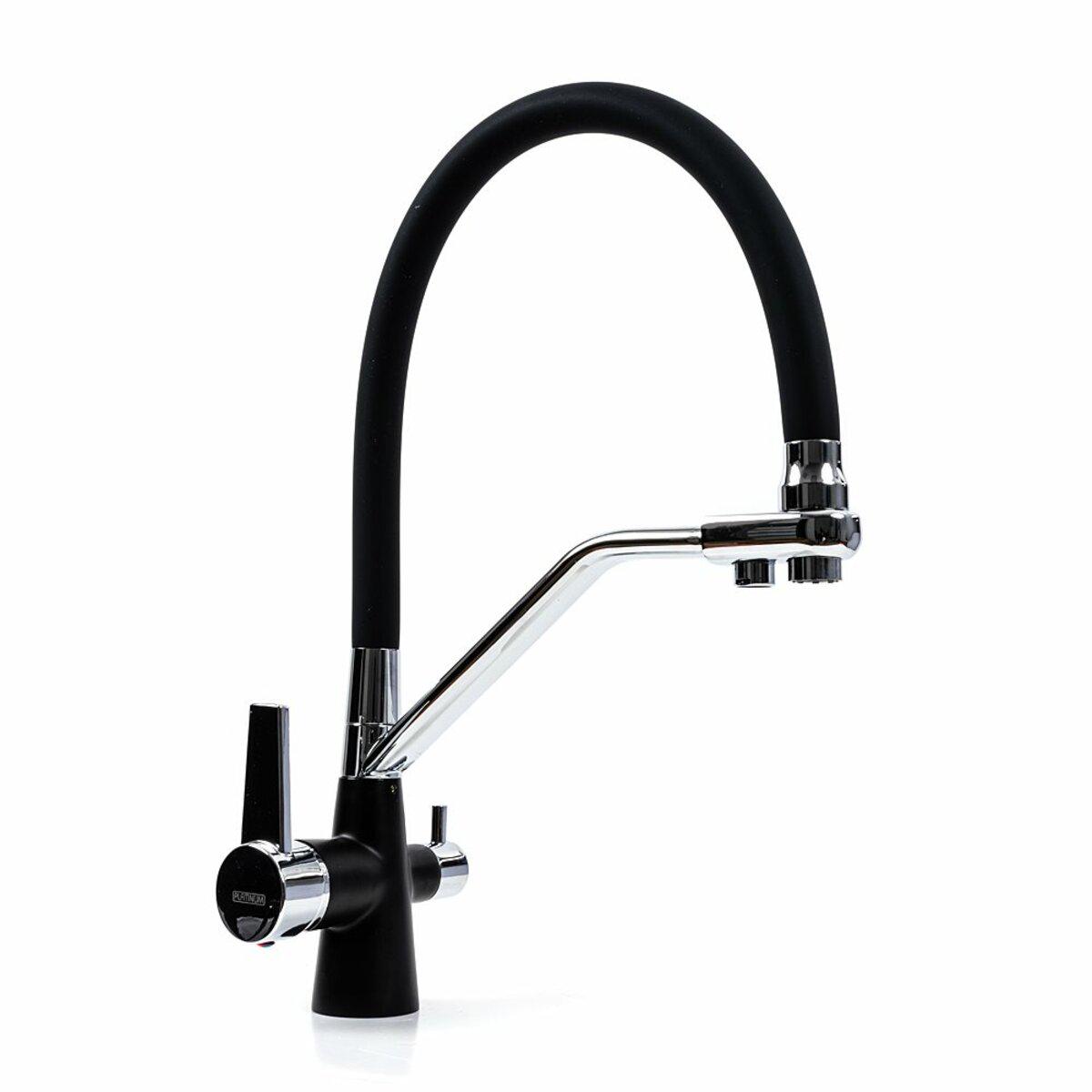 Смеситель кухонный Platinum LN077 под фильтр Черный (PLTM-SP000039910)