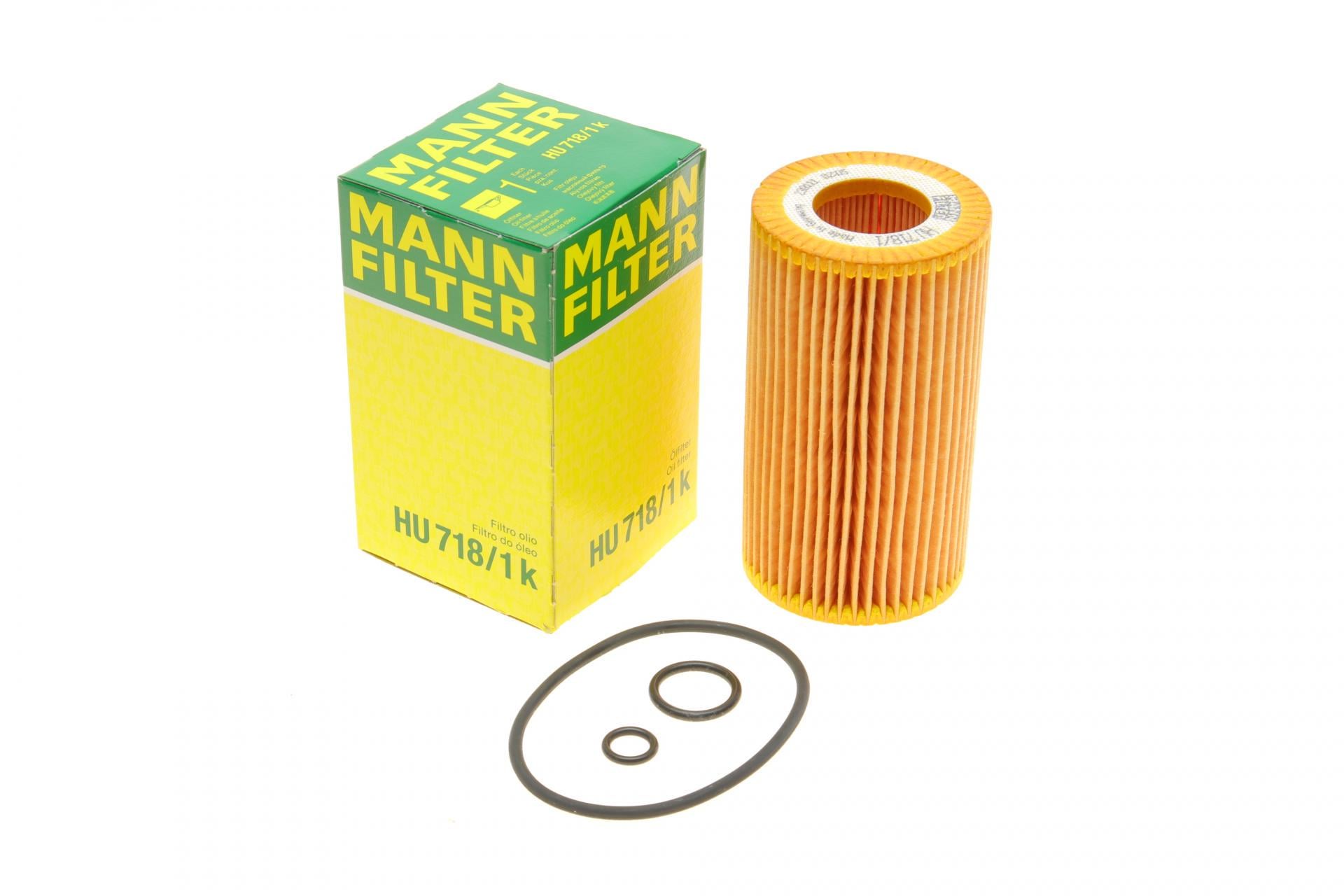 Фильтр масляный Mann-Filter для MB Sprinter/Vito CDI OM611/612/646 (HU 718/1 K)