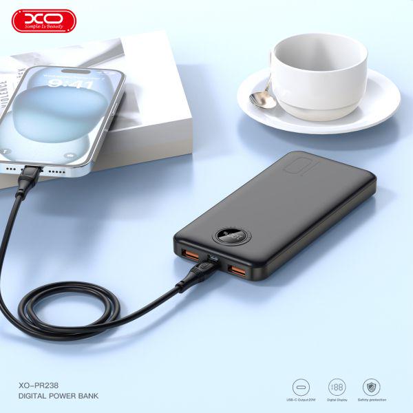 Повербанк Xo PR238 10000 mAh Black (1567752) - фото 3