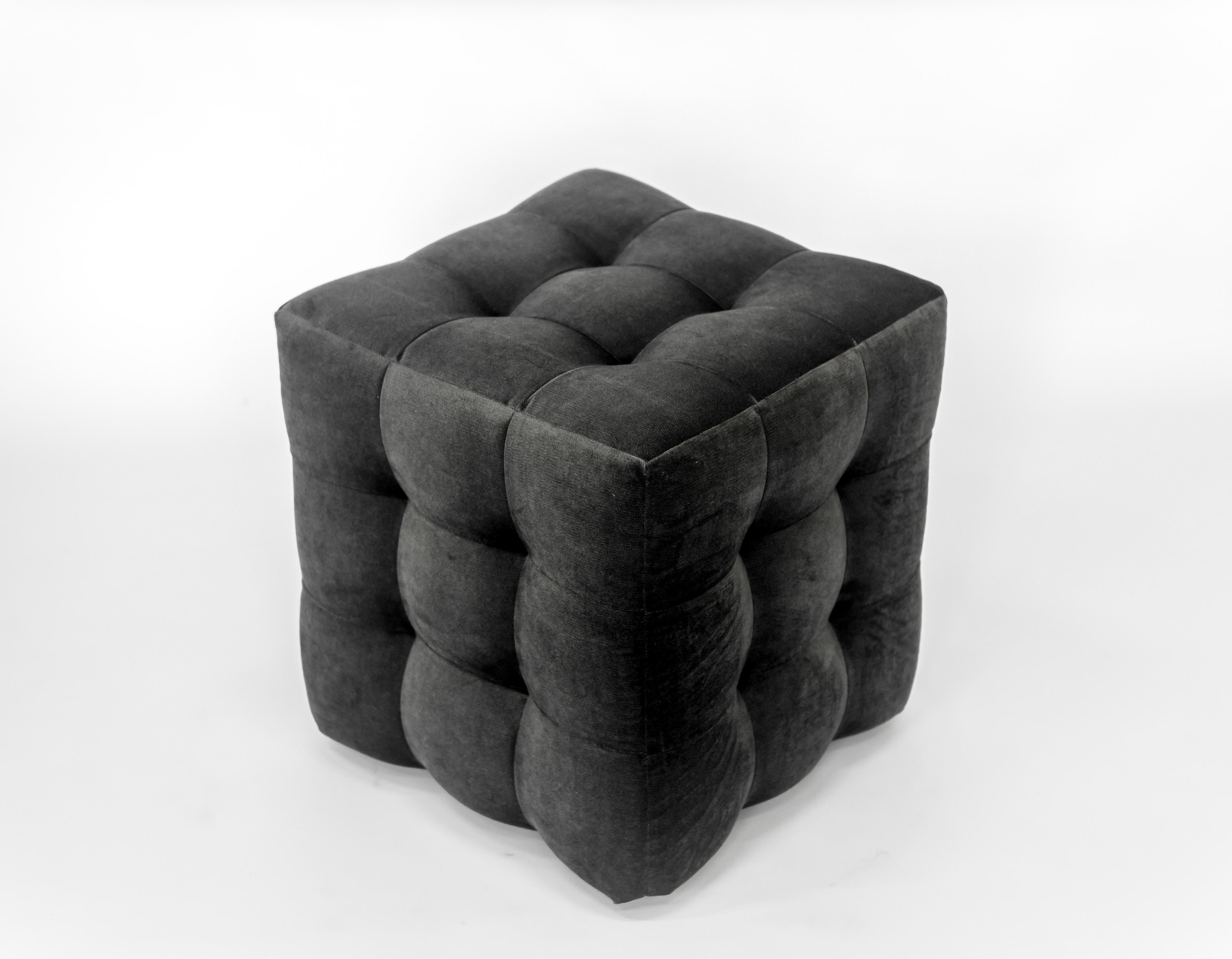 Пуф 1М PidVushko Misoni 09 45х45 см Темно-серый (2020-30) Пуф 1М PidVushko Misoni 09 45х45 см Темно-серый (2020-30)