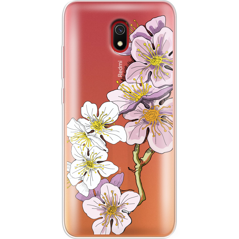 Чехол Boxface Xiaomi Redmi 8A Cherry Blossom Прозрачный силикон (38341-cc4-38341)