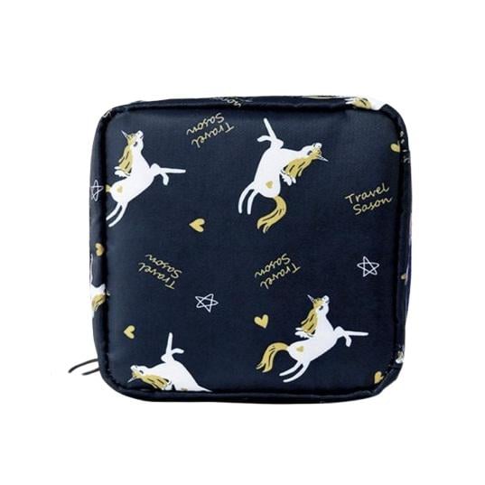 Органайзер-косметичка дорожній Unicorn для гігієнічних серветок і прокладок на блискавці Blue (128654) Органайзер-косметичка дорожній Unicorn для гігієнічних серветок і прокладок на блискавці Blue (128654)