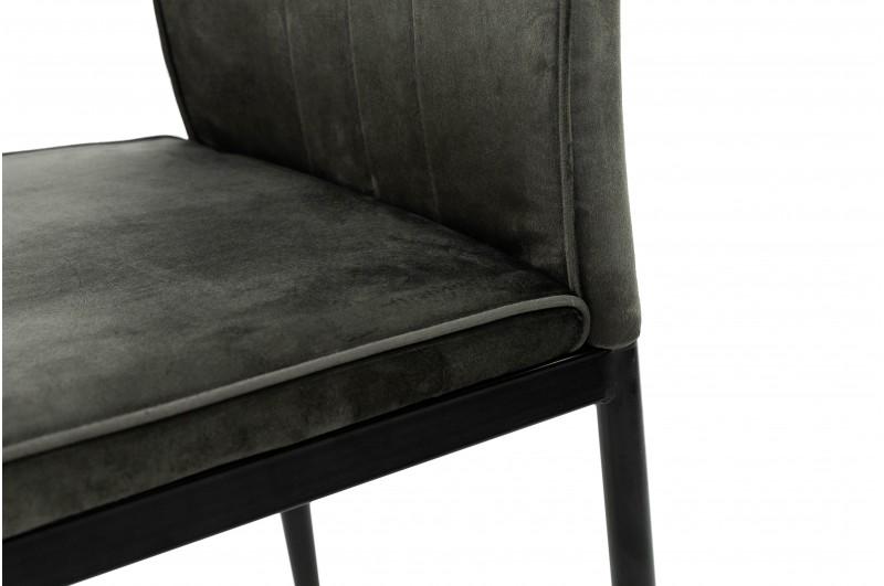 Кухонний стілець Мікс Меблі Rich велюр Графітовий/Чорний - фото 7