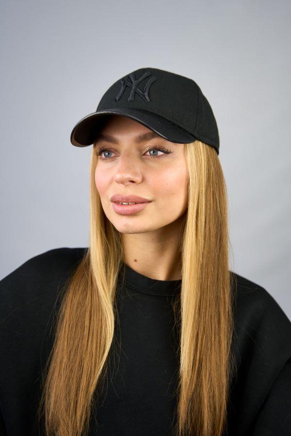 Бейсболка унисекс Braxton NY 6102 с кожаным козырьком кашемировая Темно-бежевая (2490978155)