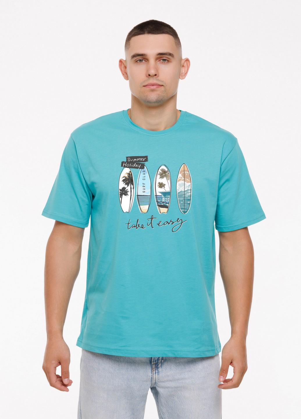 Футболка мужская Наталюкс Summer holiday S Серый (1218018000011)