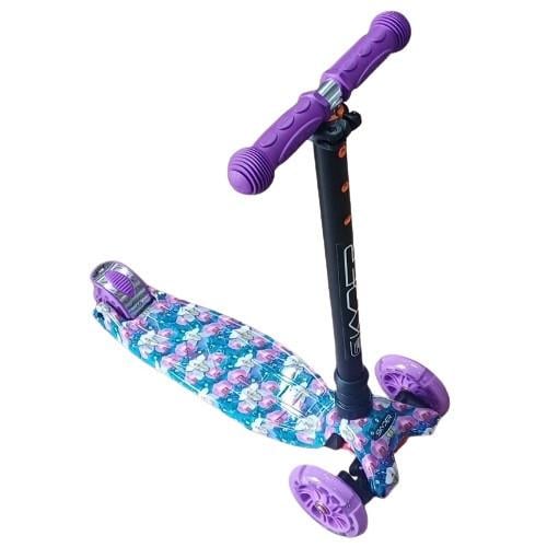 Самокат Skyper MAXI 113-64198 Цветы с фиолетовым рулем (2976137039)