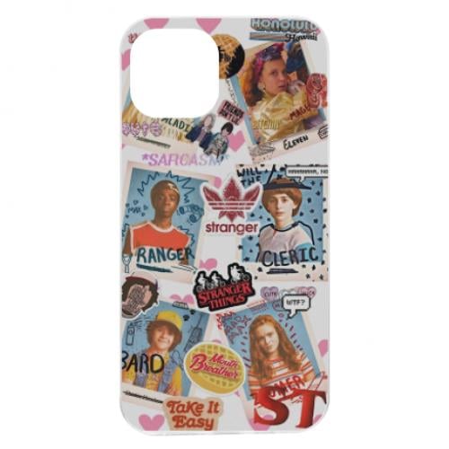 Чехол для iPhone 13 Очень странные дела Стикеры (11193736-46-168961)