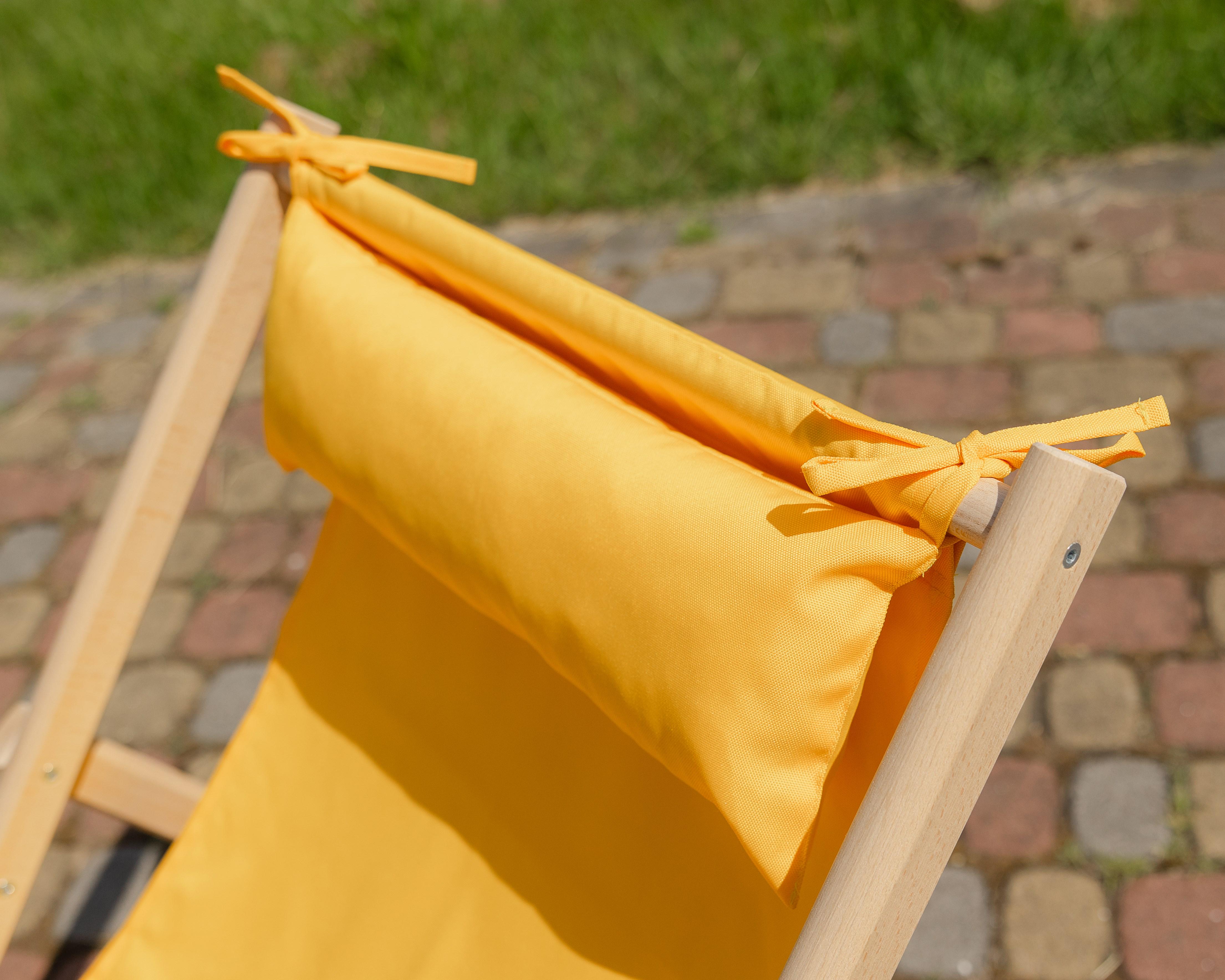 Шезлонг дерев'яний розкладний XRmaster з підлокітниками та підголовником Жовтий (0002247) - фото 3 Шезлонг дерев'яний розкладний XRmaster з підлокітниками та підголовником Жовтий (0002247) - фото 3