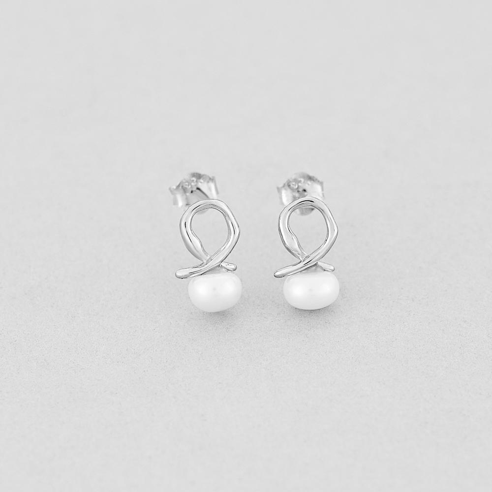 Серебряные серьги Minimal Подводное царство (7296)