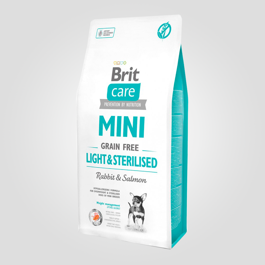 Корм сухой Brit Care Mini Sterilised для взрослых стерилизованных собак мелких пород с лишним весом 7 кг (20504601)