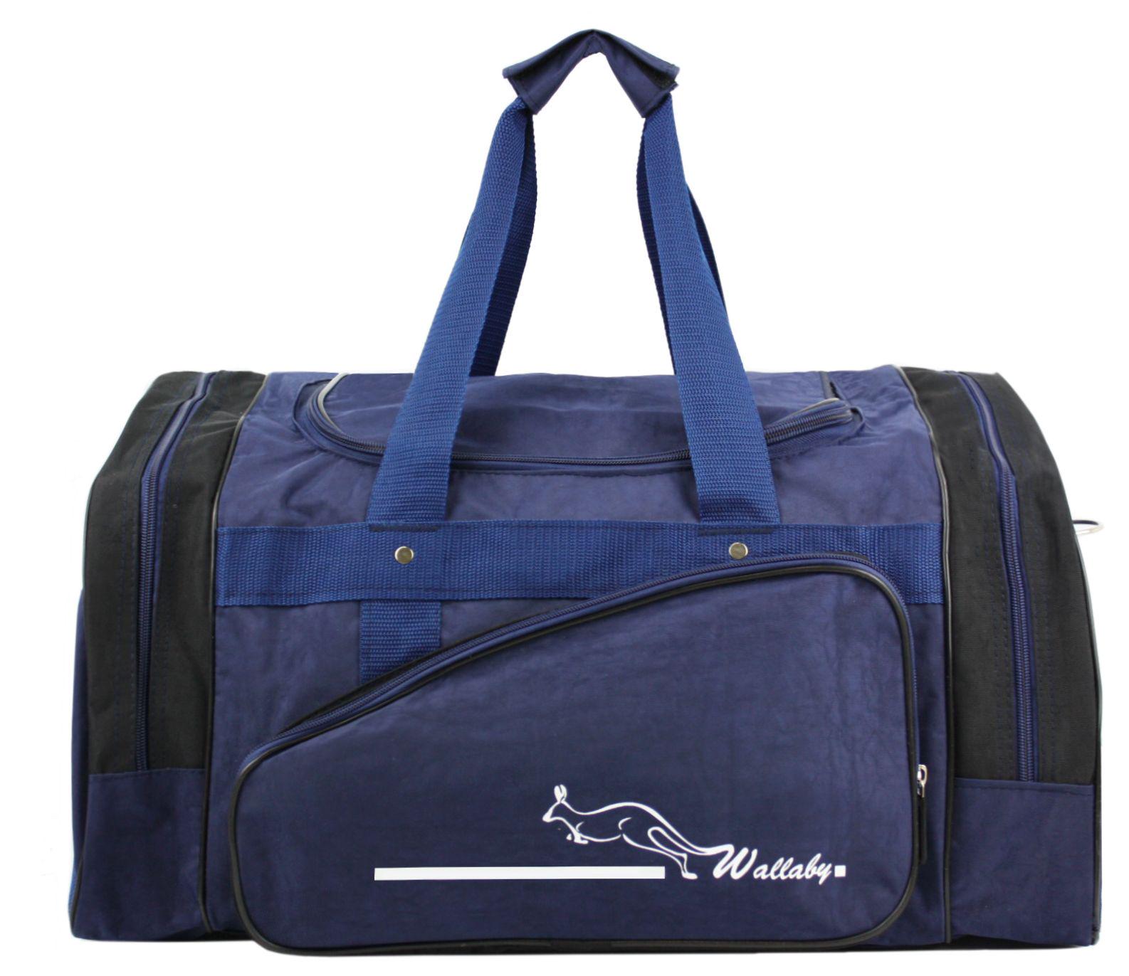 Сумка дорожная Wallaby тканевая 41 л Сине-черный (371-4)