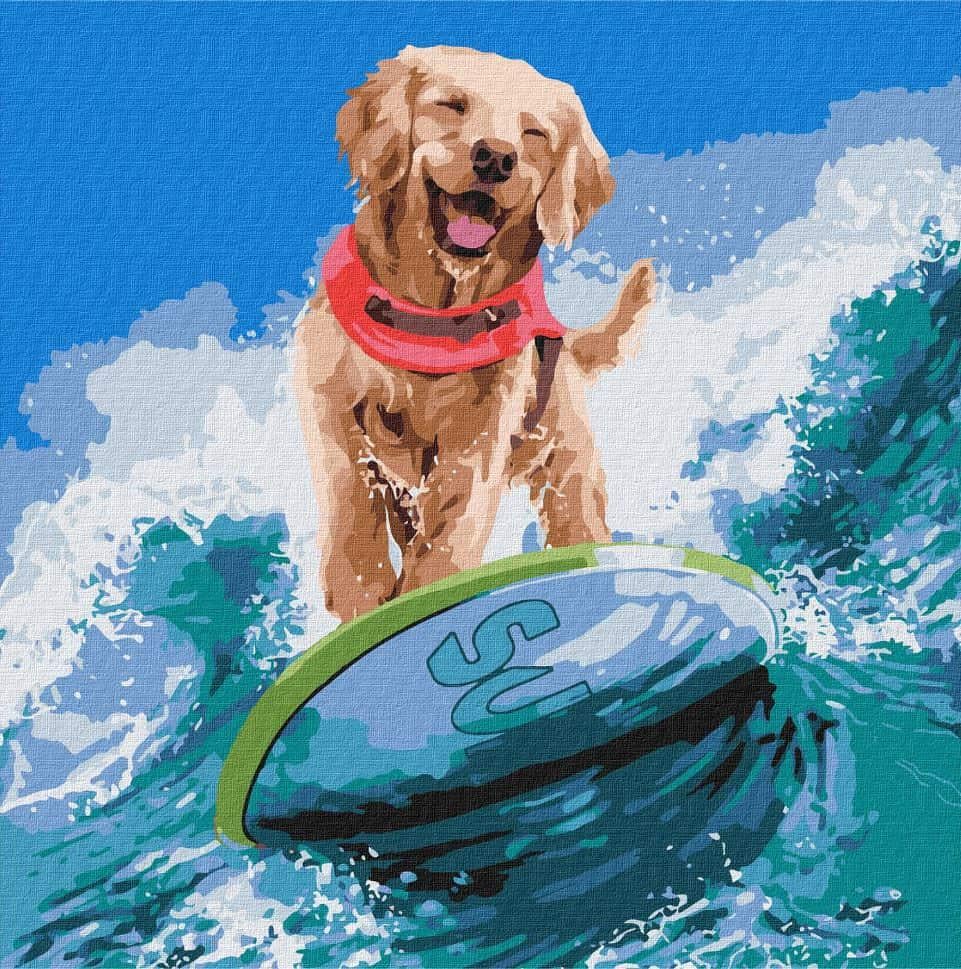 Картина за номерами Ідейка КН4468 Морський екстрім 40х40 см (L067470)