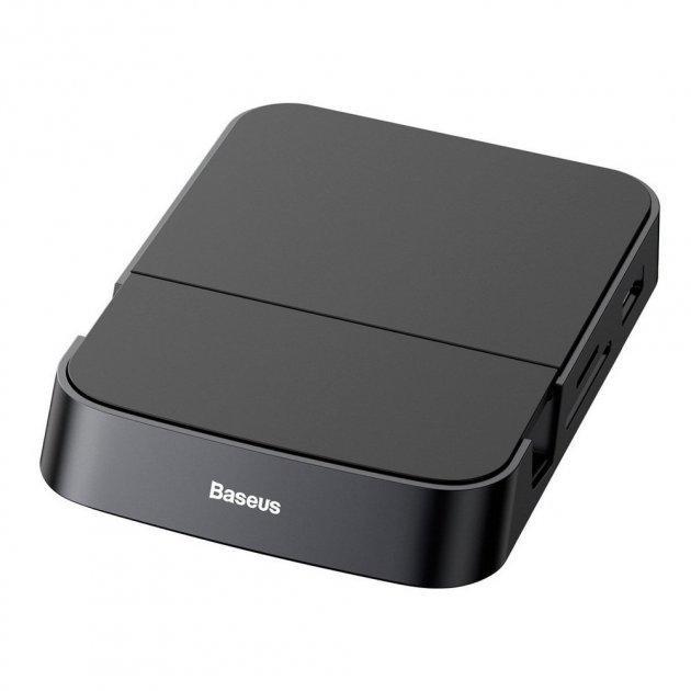 Док станція Baseus Mate Docking Type-C mobile phone intelligent HUB docking station Black CAHUB-AT01 - фото 8