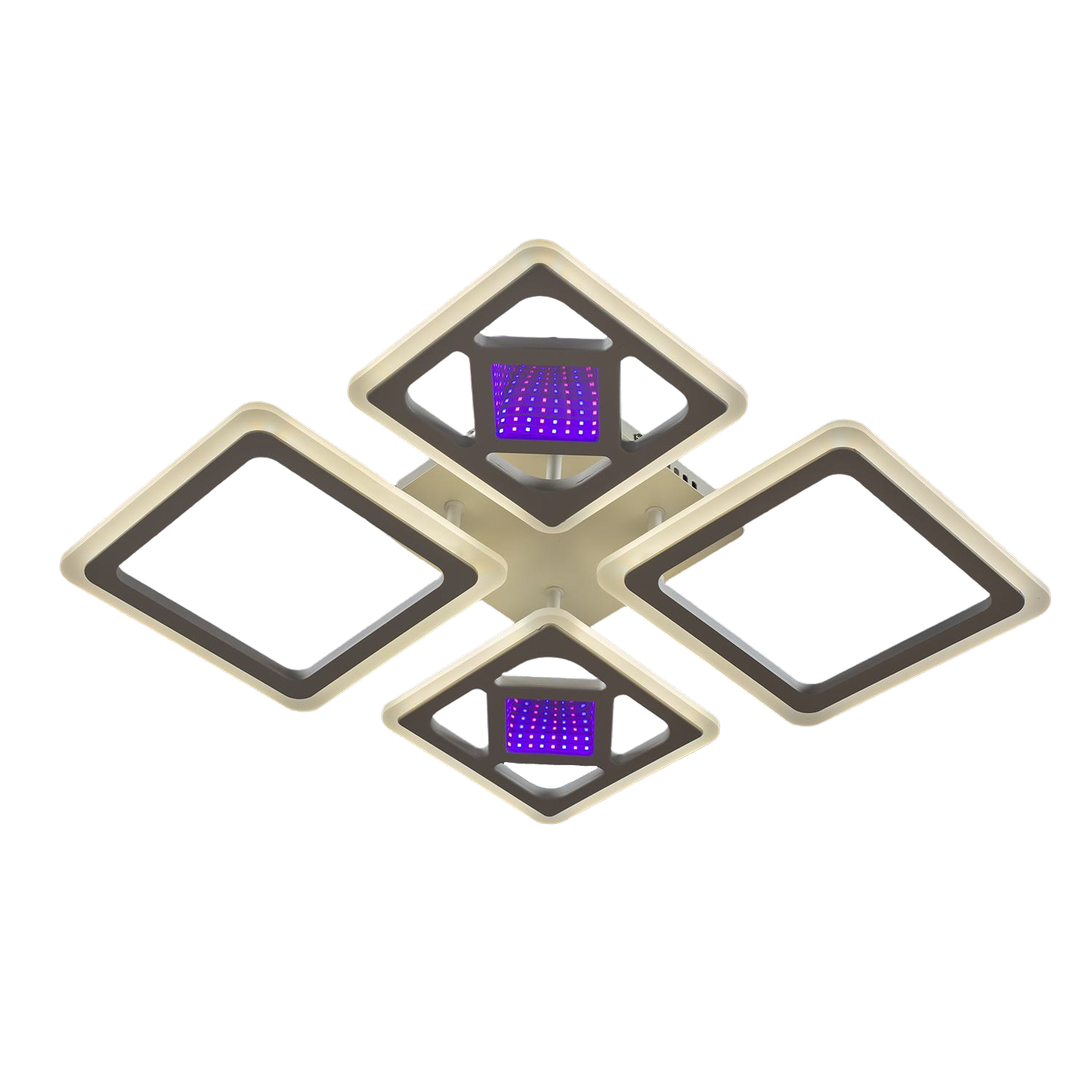 Люстра LED Свет SC-2102/2 + 2 WH з пультом 104W Білий