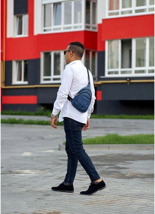 Мужская сумка 783111016m Синий (14076235) - фото 4 Мужская сумка 783111016m Синий (14076235) - фото 4