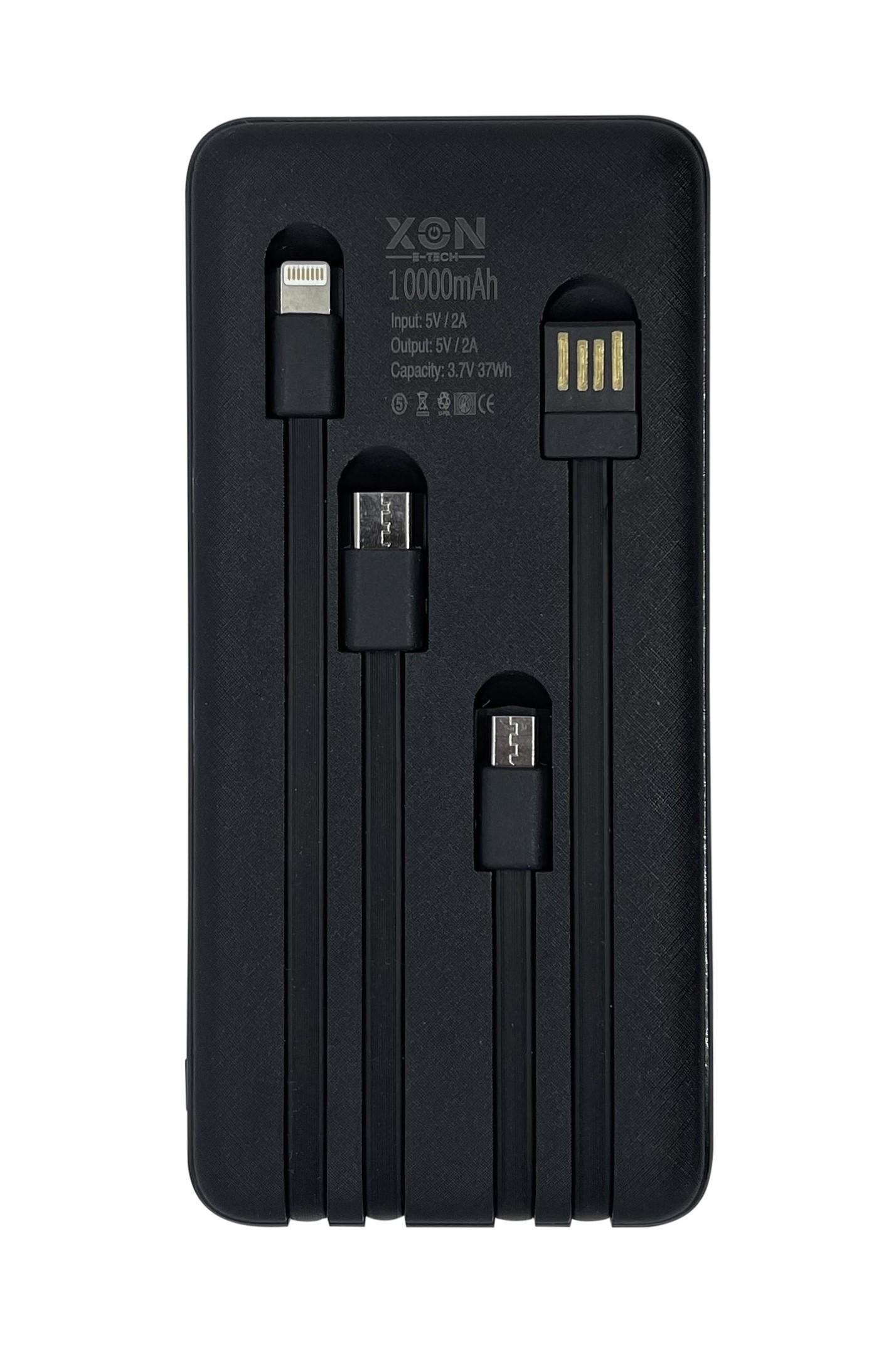 Повербанк XON PowerBank MultiLink MC1S 2909 10000 mAh Черный (5060948062909)