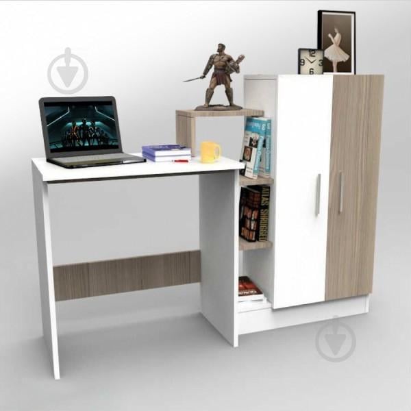 Компьютерный стол  Comfy Home  ZC-1 Комфорт белый/сонома