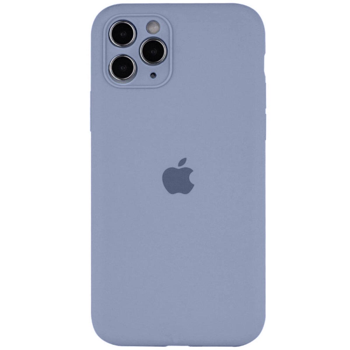 Противоударный чехол для Apple iPhone 12 Pro Max Silicone Full Case AA Camera Protect / Sierra Blue