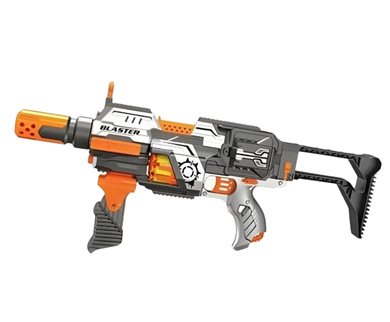 Автомат игрушечный SB 551 Blaze Storm съемный пример/патроны/2 банки/мишень Разноцветный (109448)