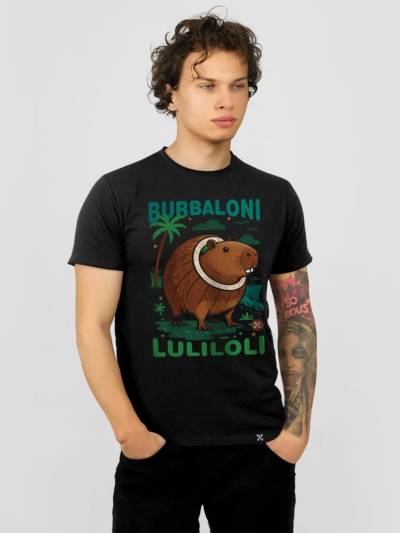 Футболка мужская Burbaloni Luliloli 2XL Черный (26946779)