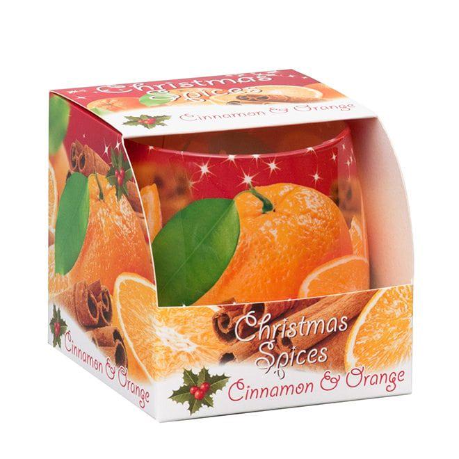 Свеча ароматическая Flora Christmas Spices Cinnamon & Orange (28722)