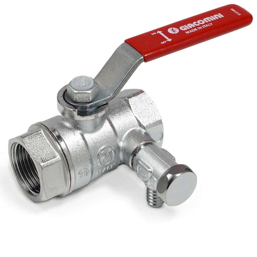 Кран кульовий Giacomini R250S 1/2" ВВ прямий латунь (R250SX003)