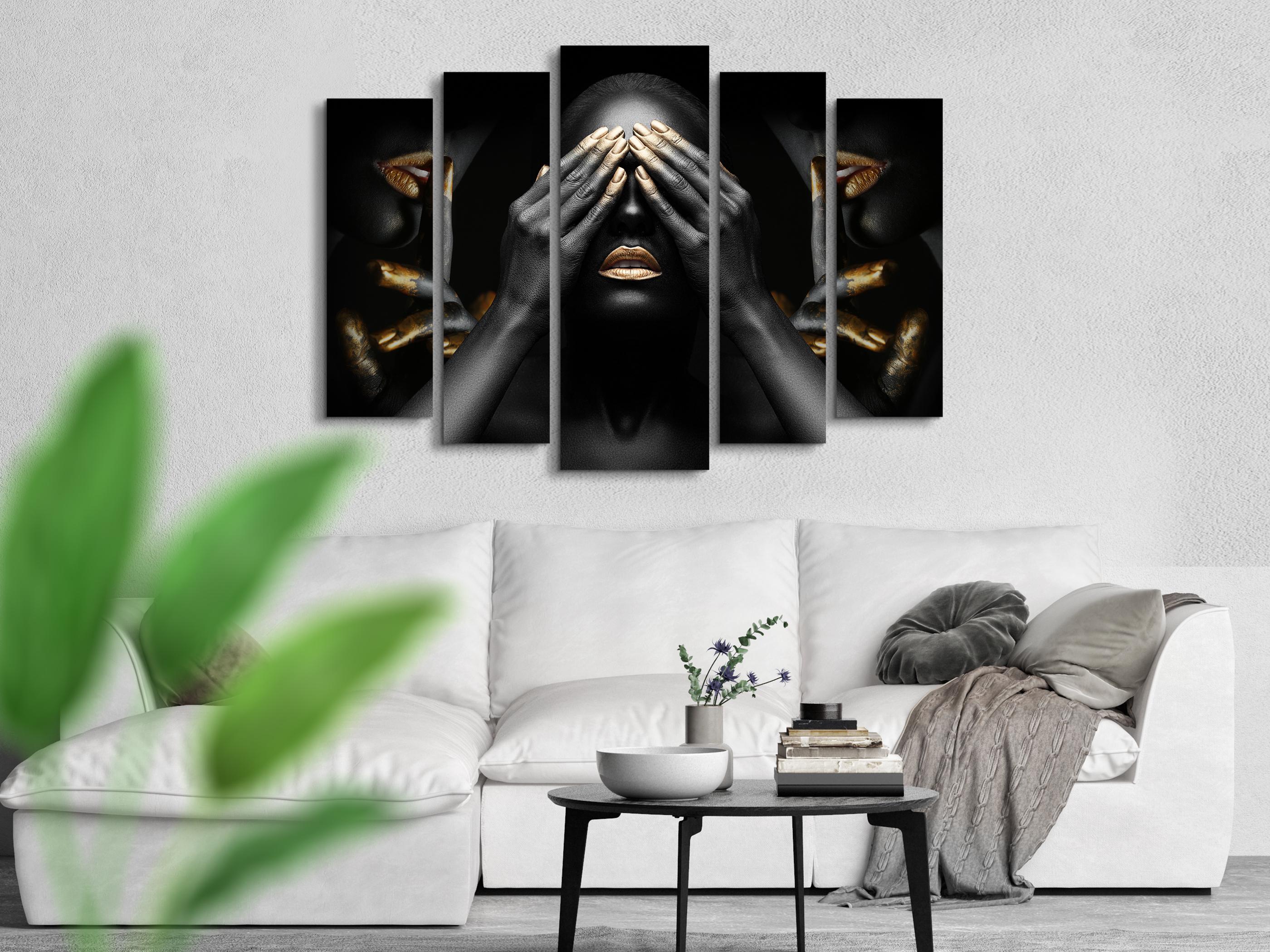 Картина модульная Абстракция Девушка 99х140 см (Art-283_5) - фото 2