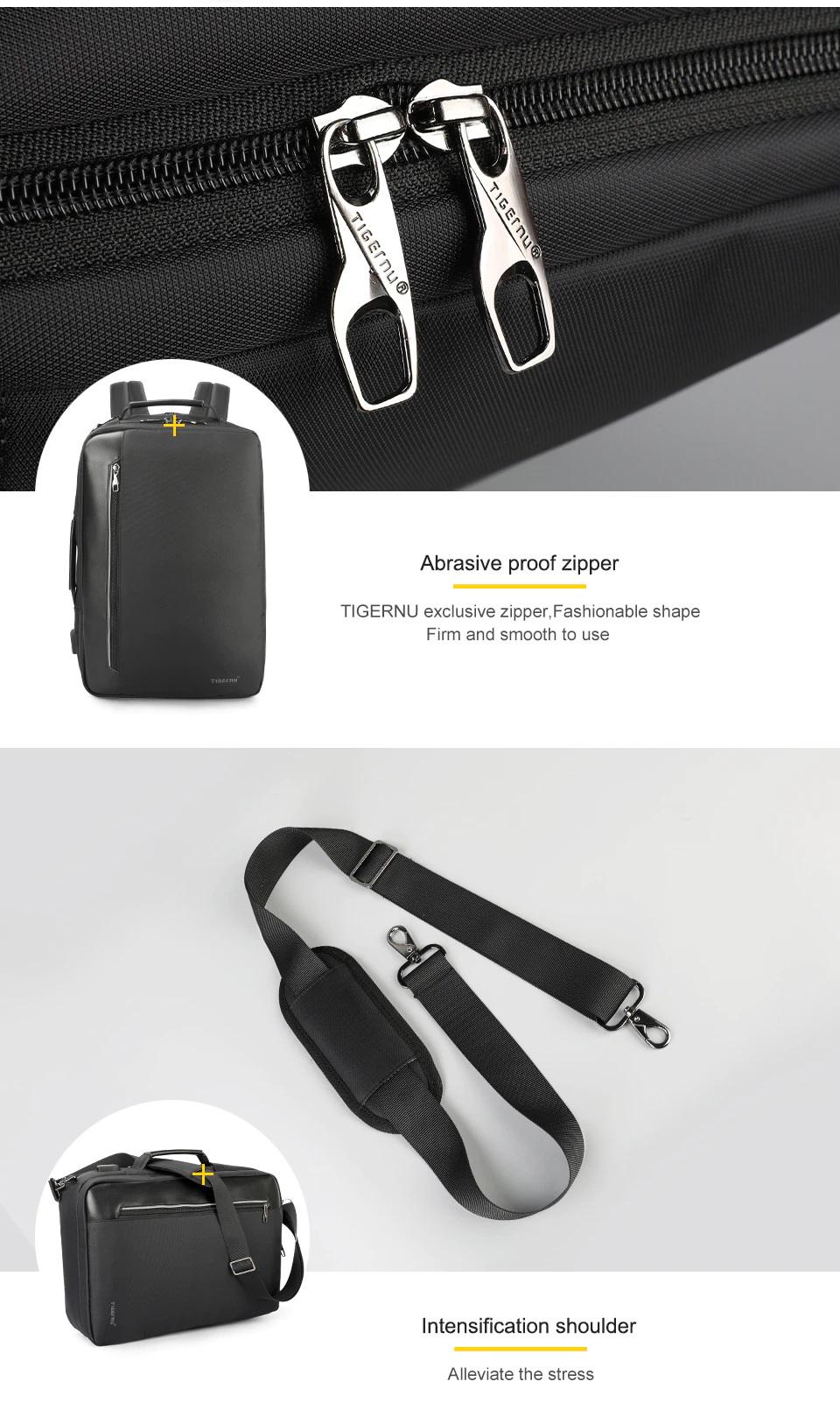 Рюкзак городской Tigernu T-B3639 3в1 для ноутбука - фото 14