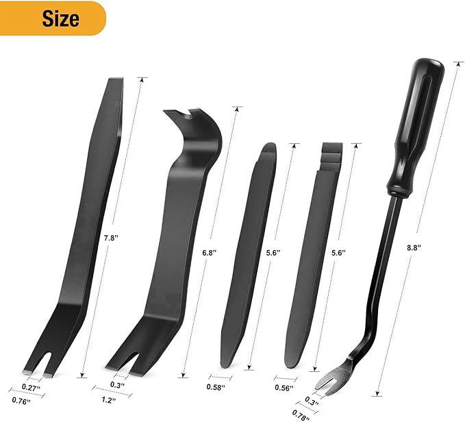 Инструменты для демонтажа клипс Car Push Retainer Clips 5 шт. (А000045) - фото 2 Инструменты для демонтажа клипс Car Push Retainer Clips 5 шт. (А000045) - фото 2