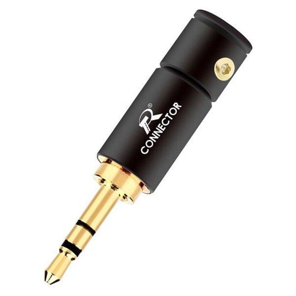 Штекер под пайку R Connector FreeEnd-Micro Jack 2,5 мм 3 pin + 2 втулки металл (A48459)