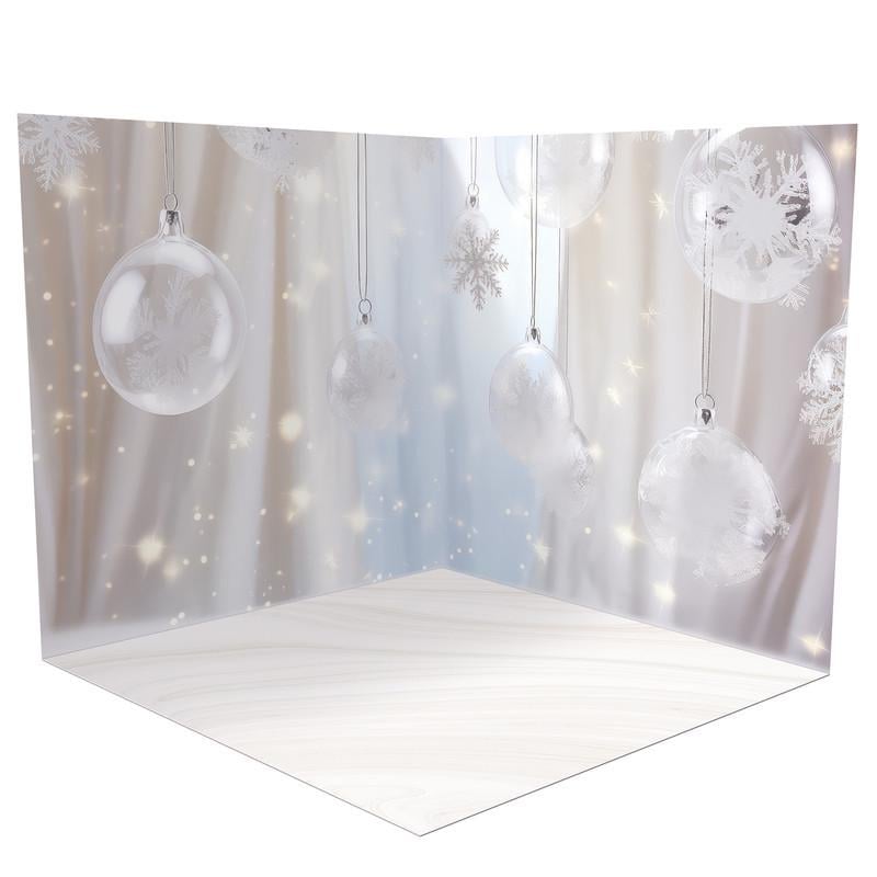 Фотофон новогодний угловой виниловый Frontlit 160x160 см 450 г/м2 №58582
