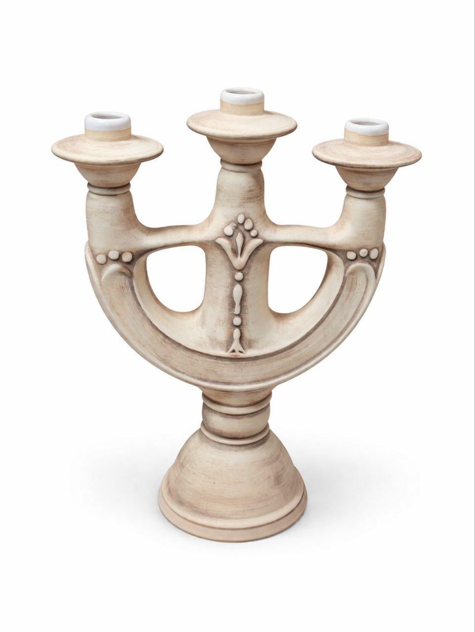 Підсвічник Трійця 32х22х10 см Молочний (КМ 01-81)