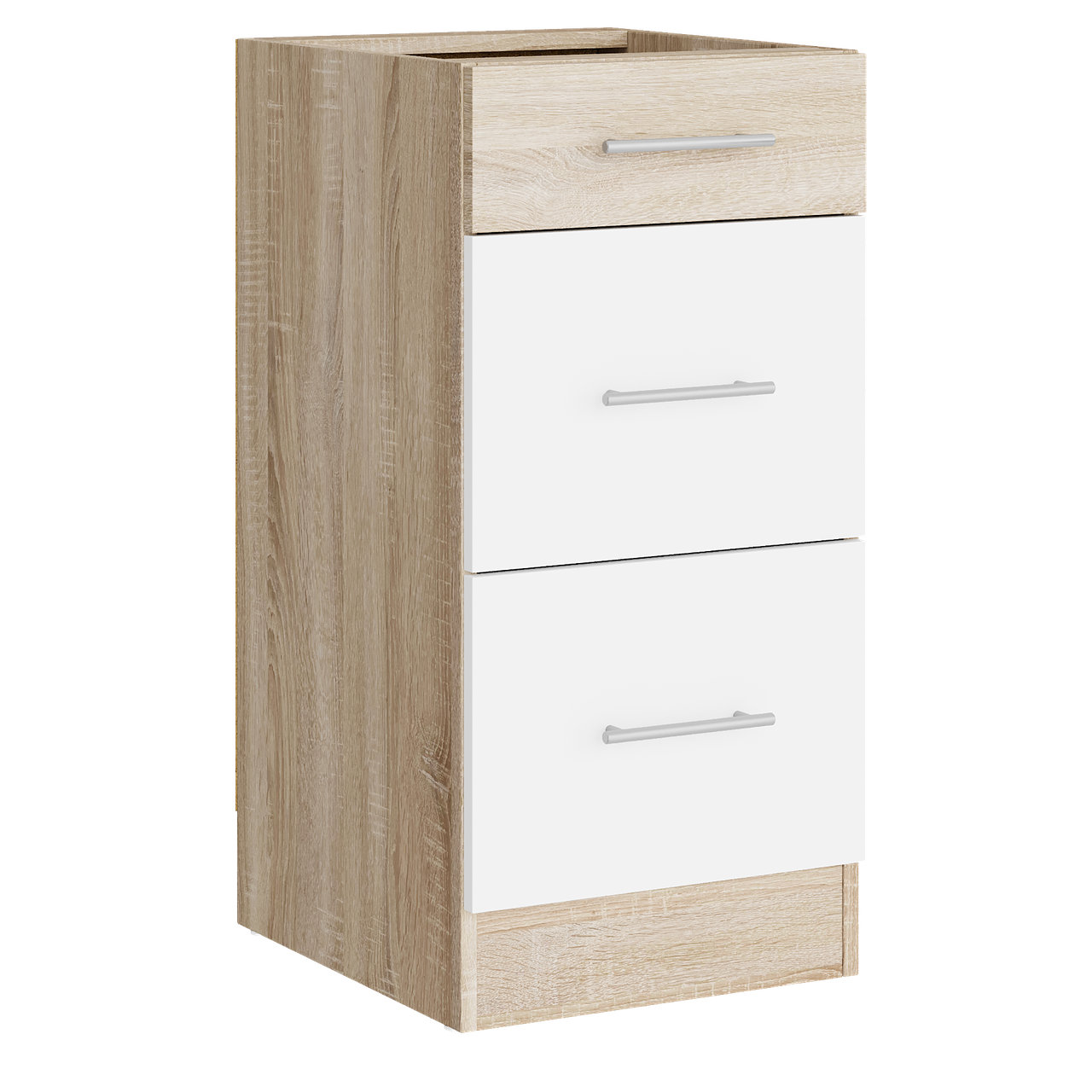 Модуль кухонный Еверест Эко New 40 Низ 3 ящика 400х456х820 мм Сонома/Белый/Сонома (eko-560)