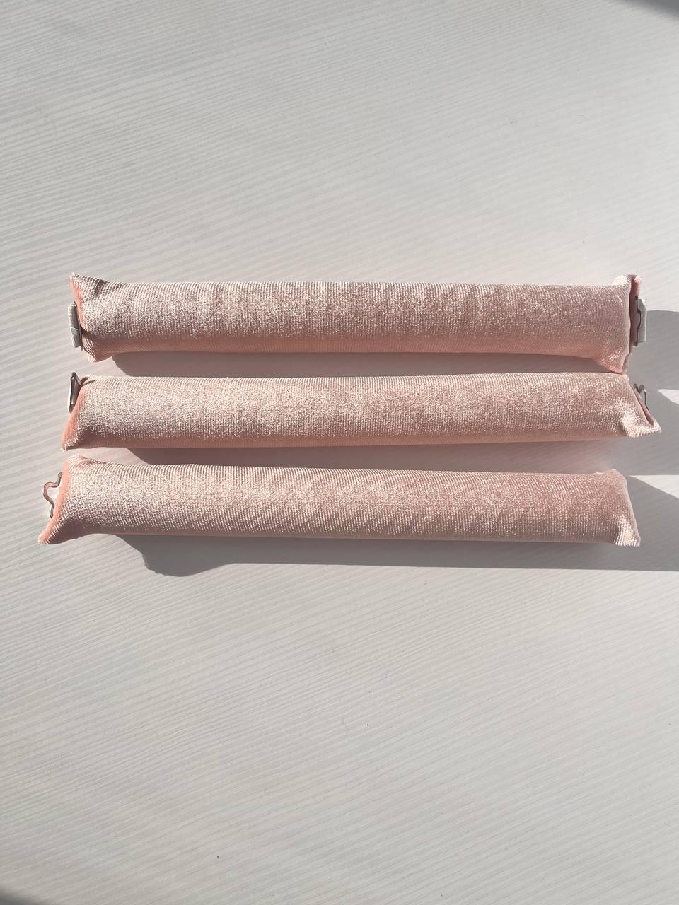 Бігуді велюрові 24х3 см Бежевий