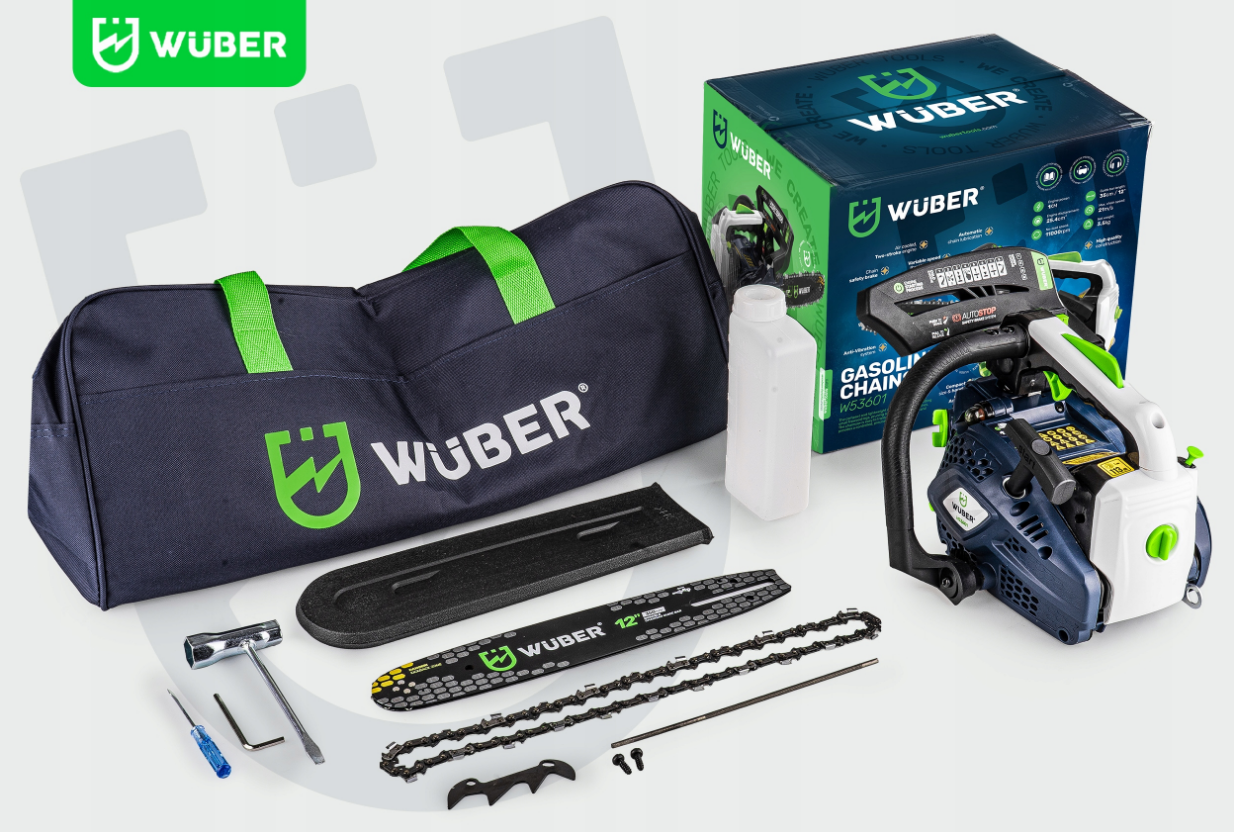 Бензопила ланцюгова Wuber 1 к.с. (2588823686) - фото 3 Бензопила ланцюгова Wuber 1 к.с. (2588823686) - фото 3