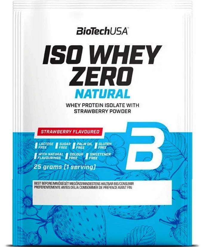 Протеин BioTechUSA Iso Whey Zero Natural 25 г Strawberry
