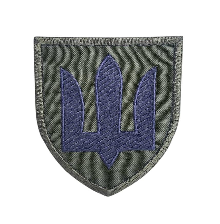 Шеврон Трезубец Силы логистики 7х8 см Олива (3596842) Шеврон Трезубец Силы логистики 7х8 см Олива (3596842)