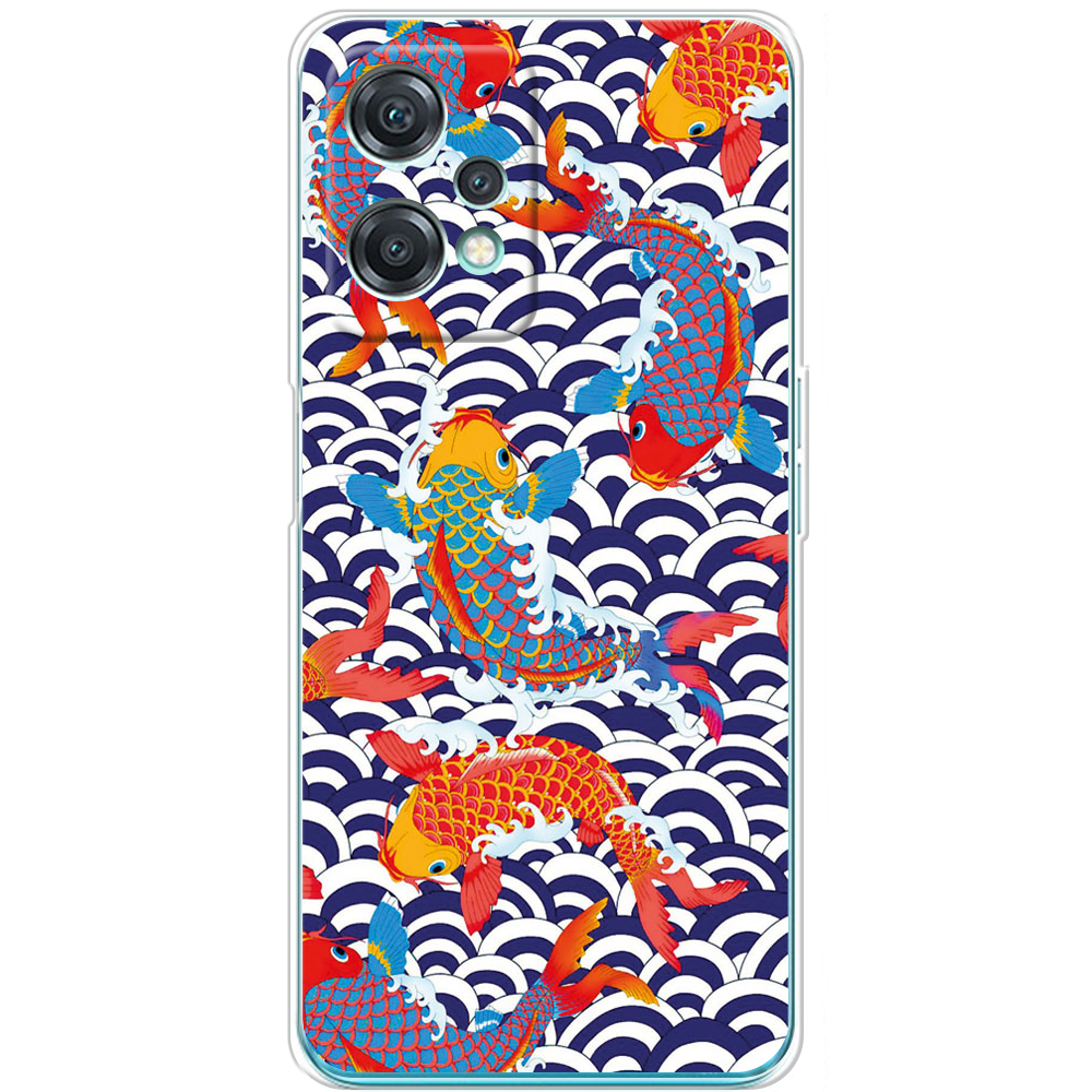 Чехол OnePlus Nord CE 2 Lite 5G Koi Fish Прозрачный силикон (44617-up2477-44617)