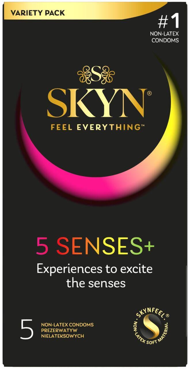 Презервативи безлатексні преміум SKYN 5 Senses 5 видів 5 шт. (BLS2390)