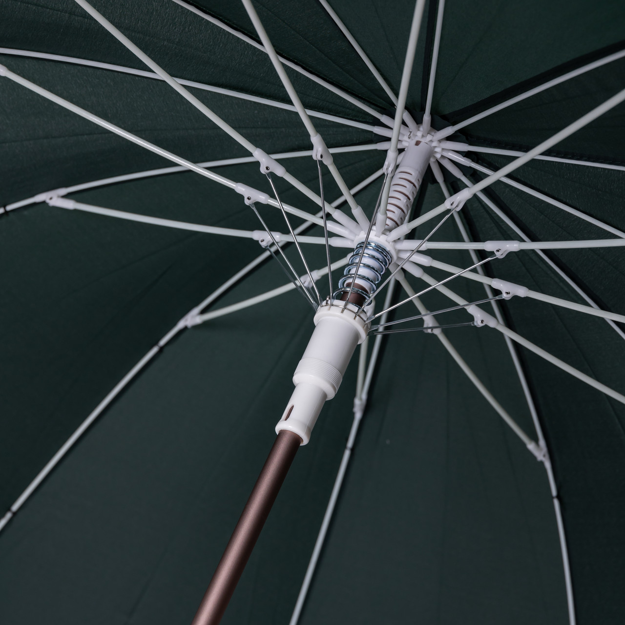 Зонт трость складной полуавтомат купол на 12 спиц d 120 см Зеленый (HP-23-16GR) - фото 7