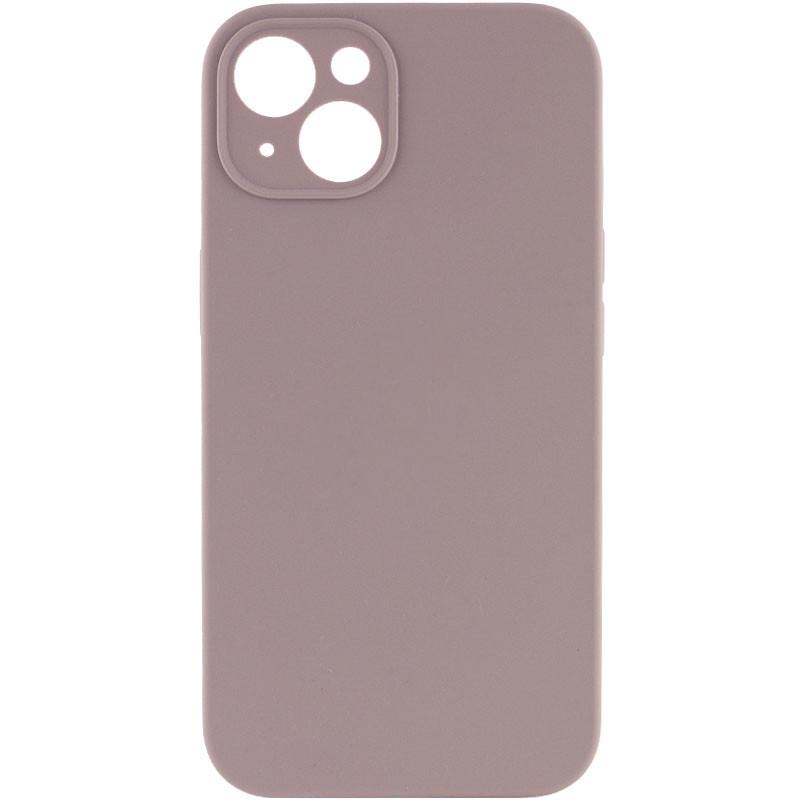 Противоударный чехол Silicone Case Full Camera Protective (AA) NL для Apple iPhone 13 (6.1") Серый / Lavender
