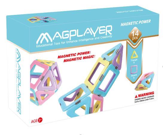 Конструктор Magplayer магнитный набор 14 деталей (MPH2-14)
