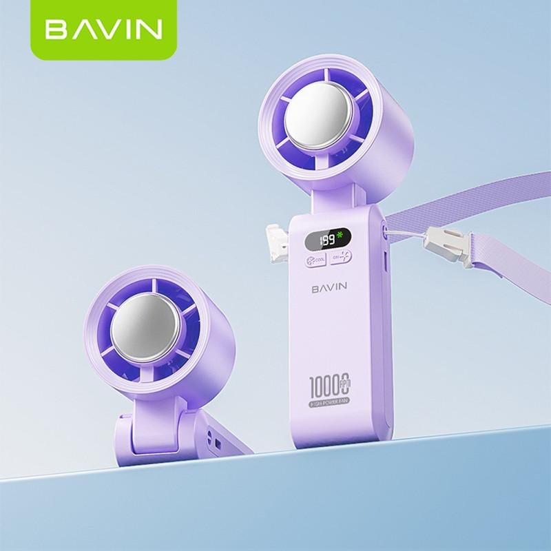 Вентилятор акумуляторний BAVIN BF-004 ICE CUBE TURBO FUN 10000RPM Violet (BF-004-VL) - фото 9