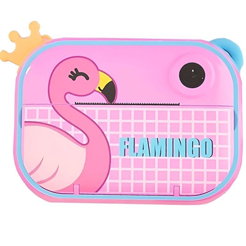 Детский фотоаппарат YT008 FLAMINGO microSD печать Pink (26832382)