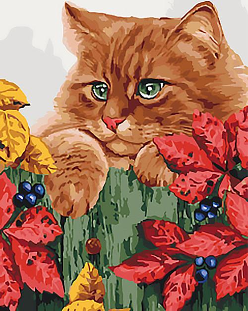 Картина по номерам Идейка Рыжее счастье 40х50 см (KHO4091)