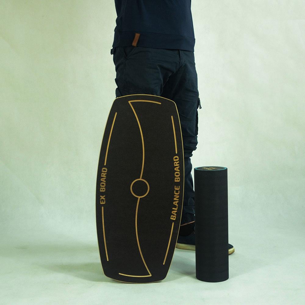 Балансборд Ex-board Black черный валик 13 см в резине (EX80) - фото 5 Балансборд Ex-board Black черный валик 13 см в резине (EX80) - фото 5