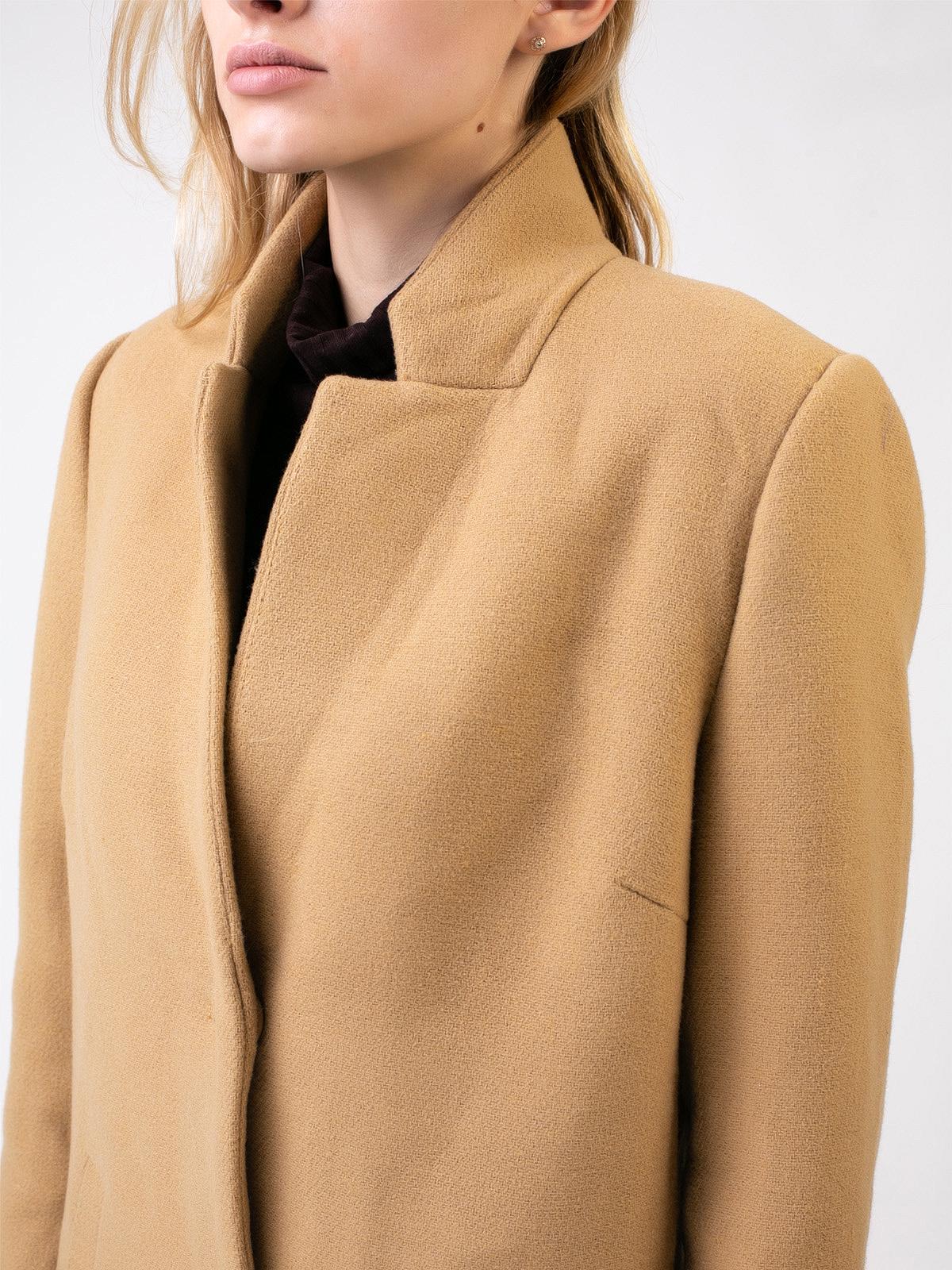 Пальто р. 42 Бежевый (6626440Awt) - фото 4