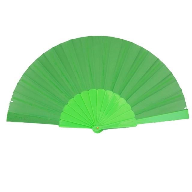 Віяло ручної для танців і спорту 23х43 см Зелений (В1560)